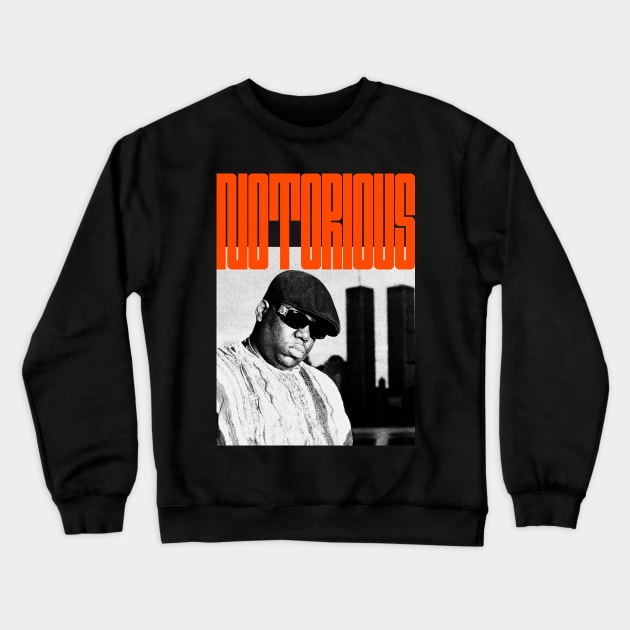 // Notorious \\ Retro Style 80s Crewneck Sweatshirt by Tina Rogers Arts